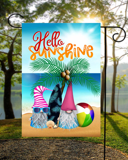 Hello Sunshine Gnomes Garden Flag G1771