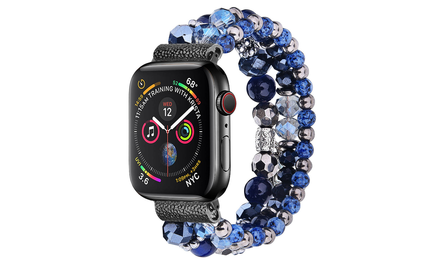 Beaded Apple Watch Elastic Bracelet Band