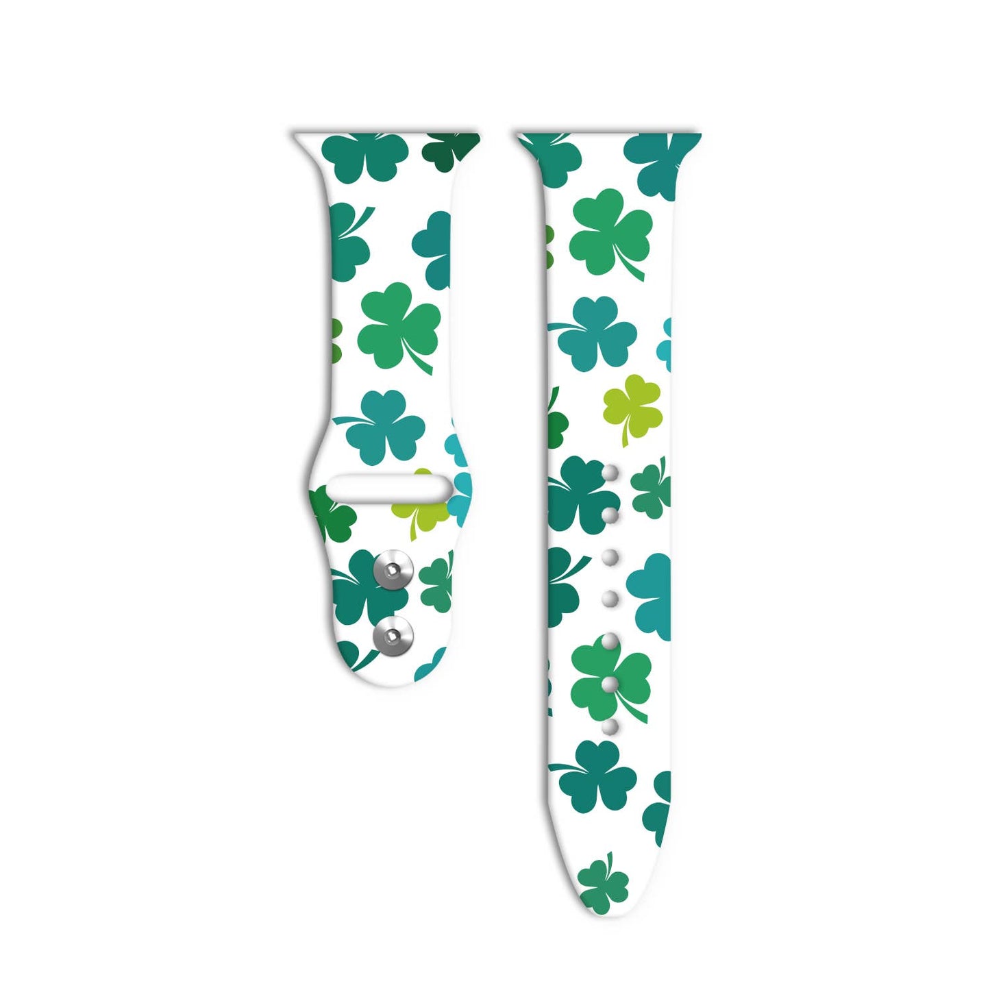 Shamrock St Patricks Day Irish Luck Silicone Watch Band