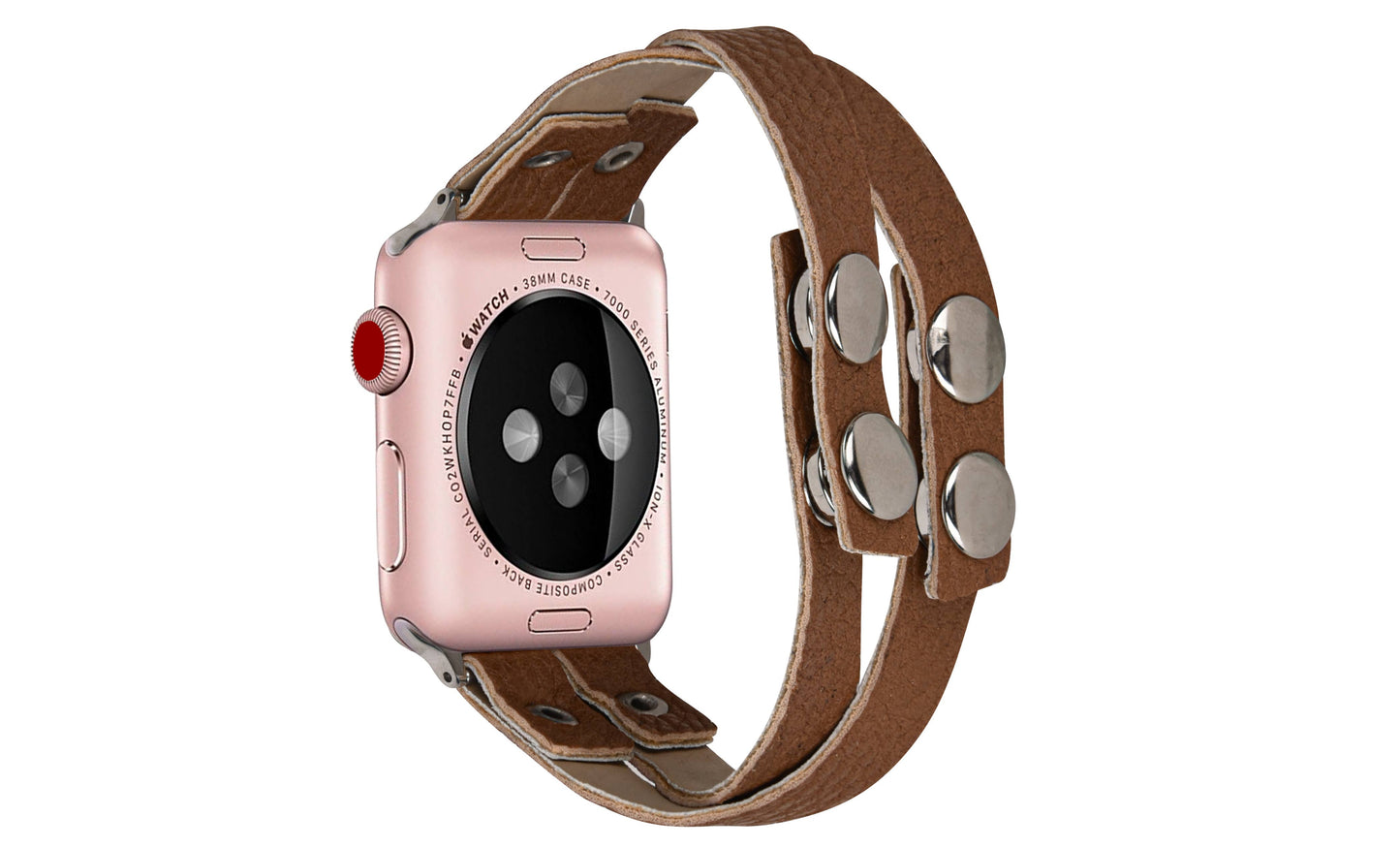 Thin Crisscross Vegan Leather Apple Watch Band