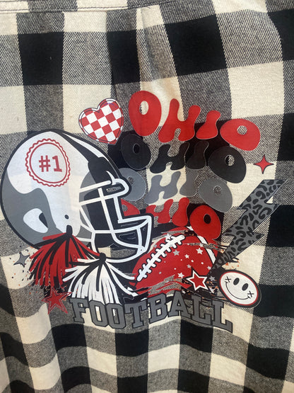 Black and White Ohio State Flannel