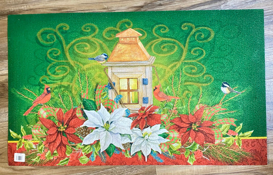 CHRISTMAS LANTERN DOOR MAT