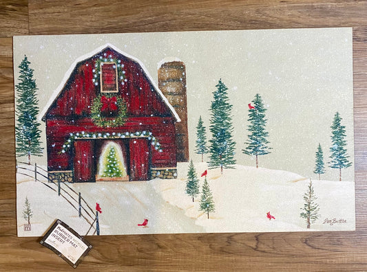 Christmas Tree Farm Door Mat