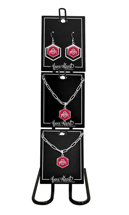 From The Heart - Ohio State Buckeyes Juno Necklace