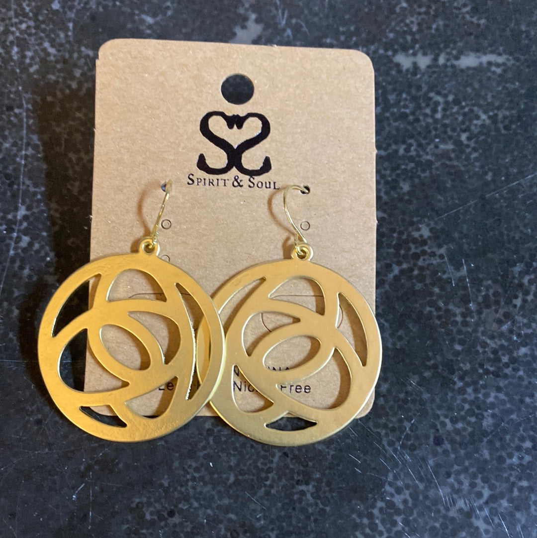 Gold Geo Earrings