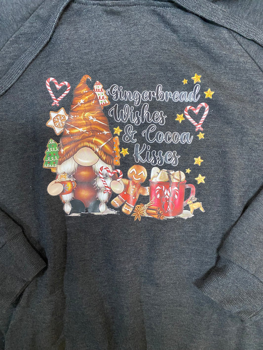 Gingerbread Wishes Hooded Sweatshirt (Black)