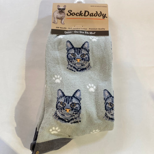 Tabby Silver Socks