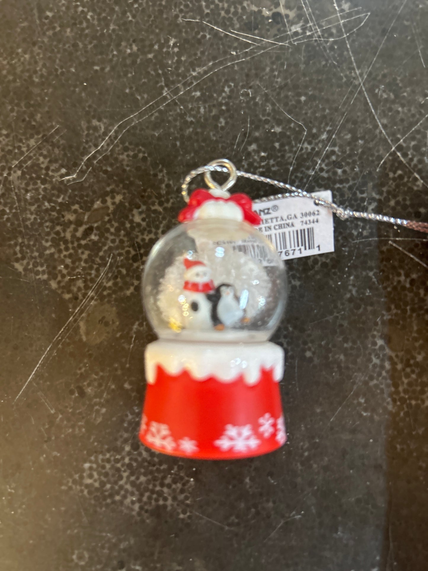 Blank Mini Snow Globe Ornament