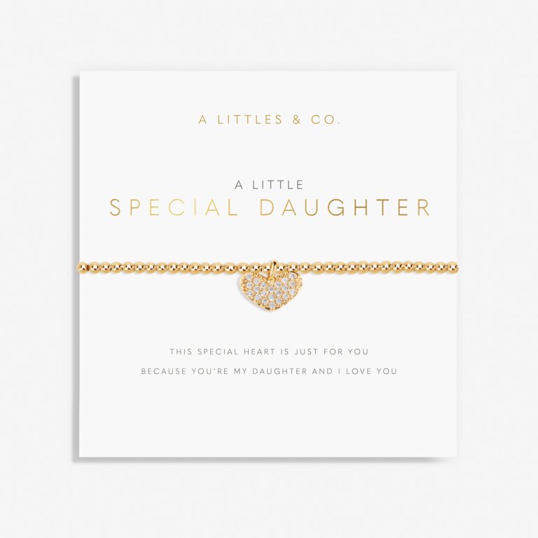 A Little 'Special Daughter' Bracelet in Gold-Tone Plating