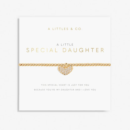 A Little 'Special Daughter' Bracelet in Gold-Tone Plating