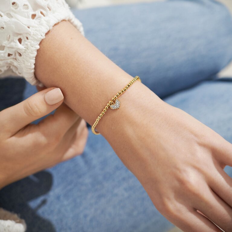 A Little 'Special Daughter' Bracelet in Gold-Tone Plating