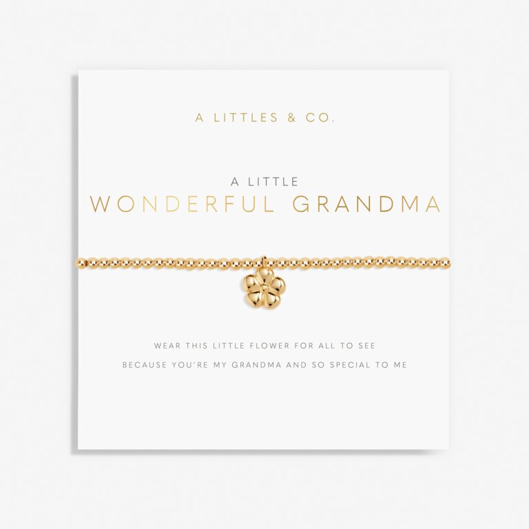 A Little 'Wonderful Grandma' Bracelet in Gold-Tone Plating