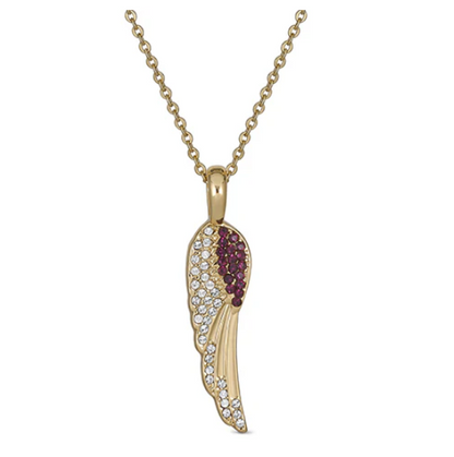 Birthstone Angel Wings Necklace