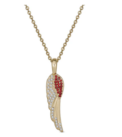 Birthstone Angel Wings Necklace