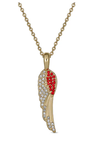 Birthstone Angel Wings Necklace