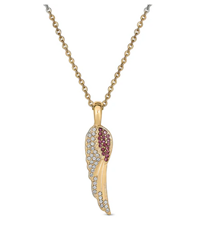 Birthstone Angel Wings Necklace