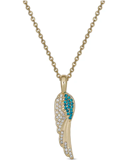 Birthstone Angel Wings Necklace