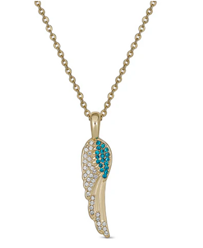 Birthstone Angel Wings Necklace