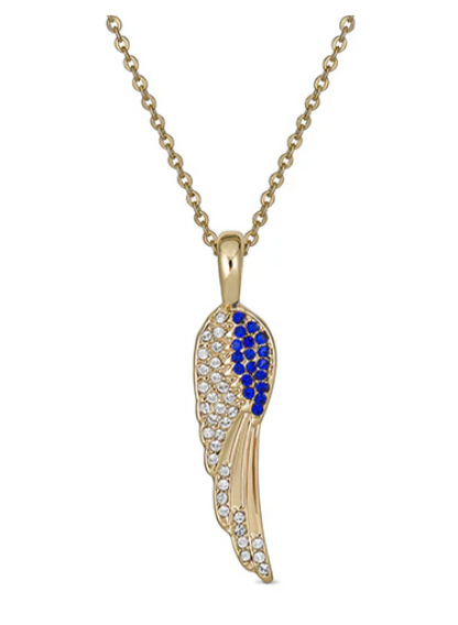 Birthstone Angel Wings Necklace