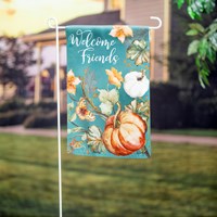 Autumn Vines Garden Suede Flag