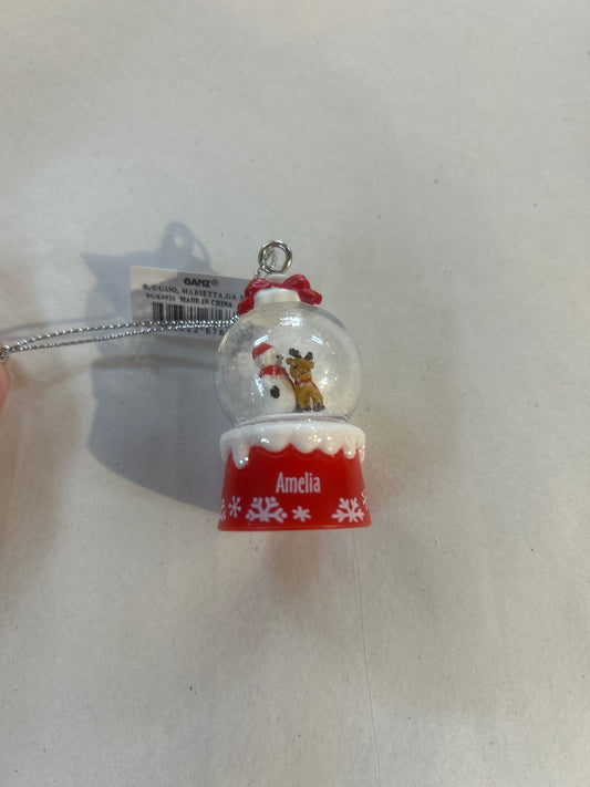 Amelia Mini Snow globe Ornament