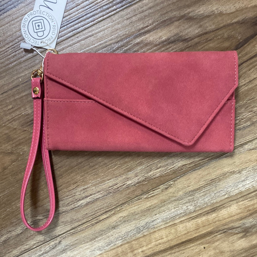 Faux Suede Wallet