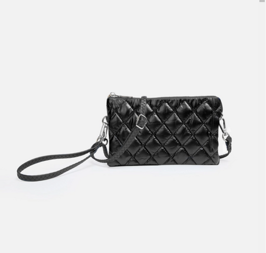 Riley Puffer 3 Compartment Crossbody/Wristlet