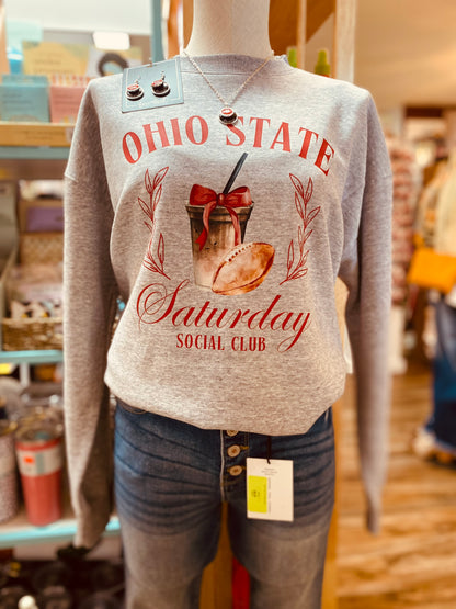 Ohio State Saturday Social Club Crew Neck Sweatshirt