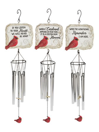 When a Cardinal Appears Memorial Wind Chime