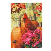 Cardinal in Color Garden Waffle Flag