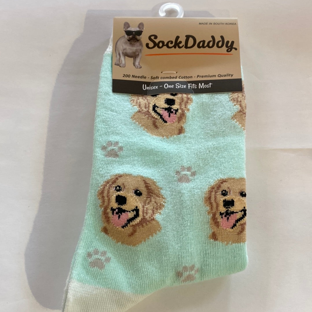 golden retriever socks