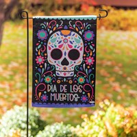 Day of the Dead Garden Lustre Flag