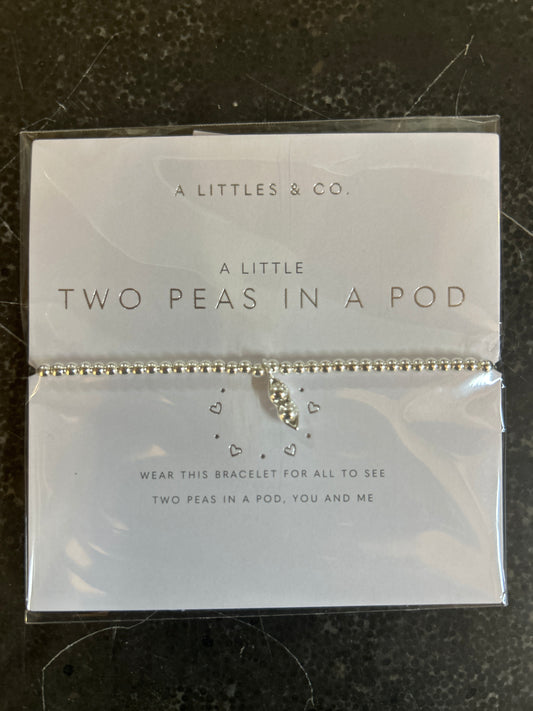 "A Little" Two Peas in a Pod Bracelet