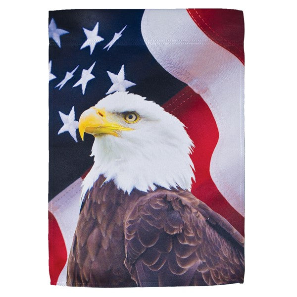 US Eagle Lustre Garden Flag