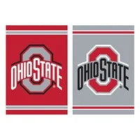 Embossed Suede Flag, House Size, Ohio State University