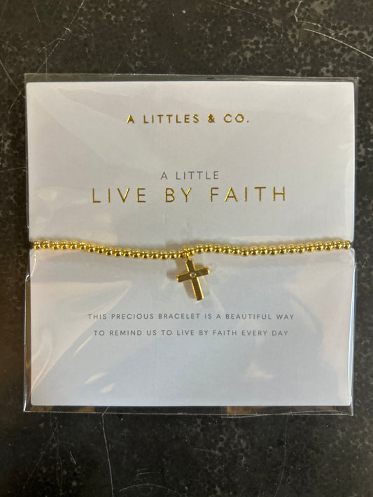 "A Little" Live by Faith Bracelet