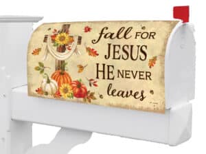 Fall For Jesus Mailbox Cover