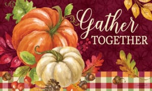 Gather Pumpkins Door Mat