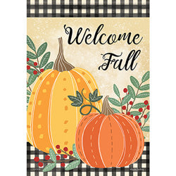 Graphic Pumpkins Garden Flag