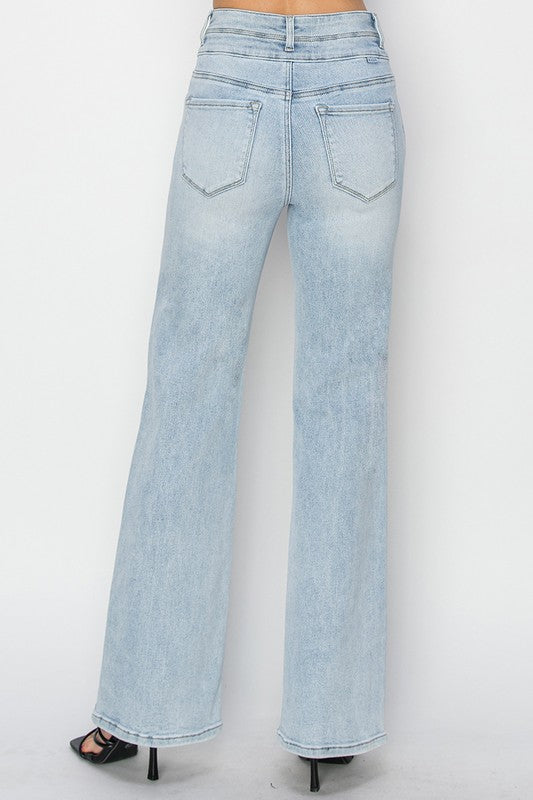 HIGH RISE ANKLE STRAIGHT JEANS