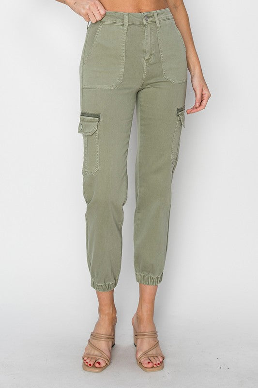 HIGH RISE CARGO JOGGER PANTS