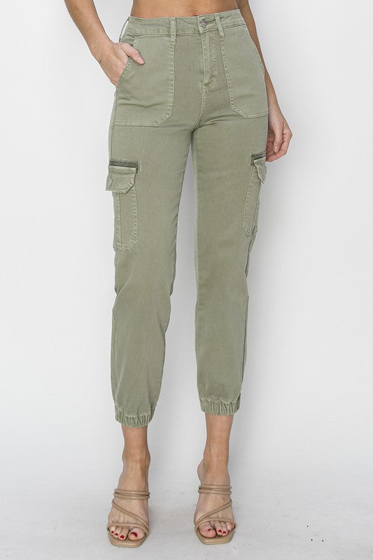 HIGH RISE CARGO JOGGER PANTS