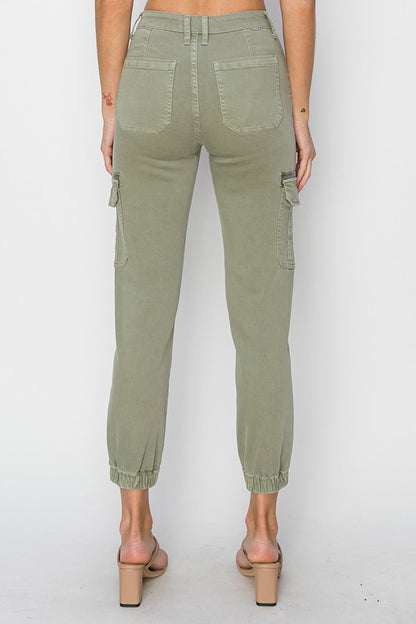 HIGH RISE CARGO JOGGER PANTS