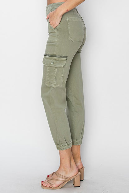 HIGH RISE CARGO JOGGER PANTS