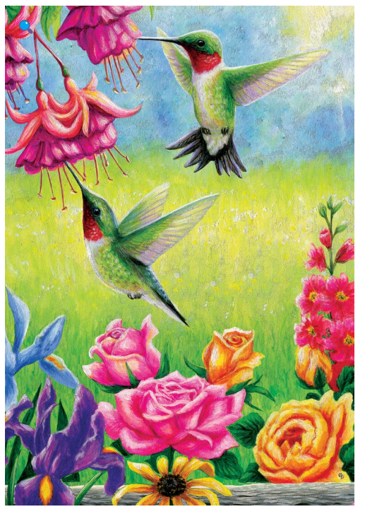 Hummingbirds Flutter-Flag by Bridget Voth