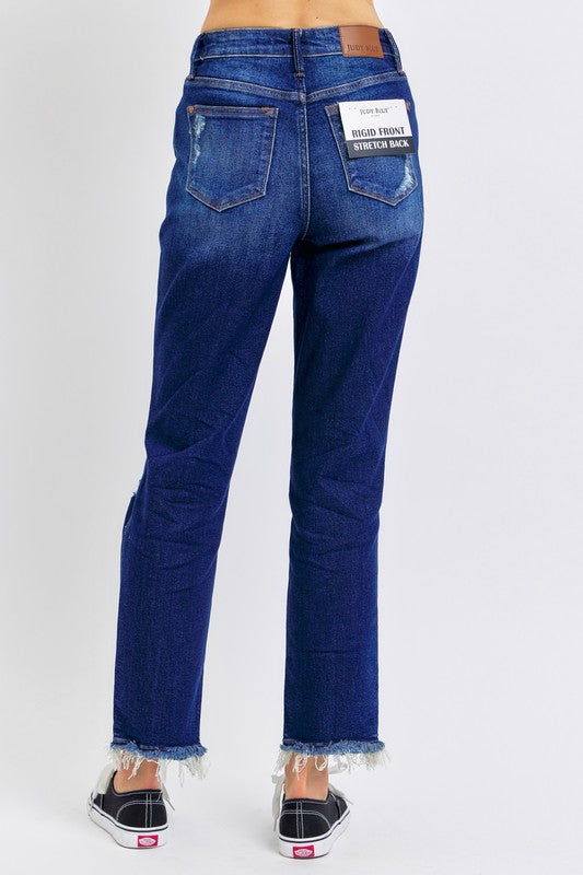 HW Rigid Magic Heavy Destroy Straight Judy Blue Jeans