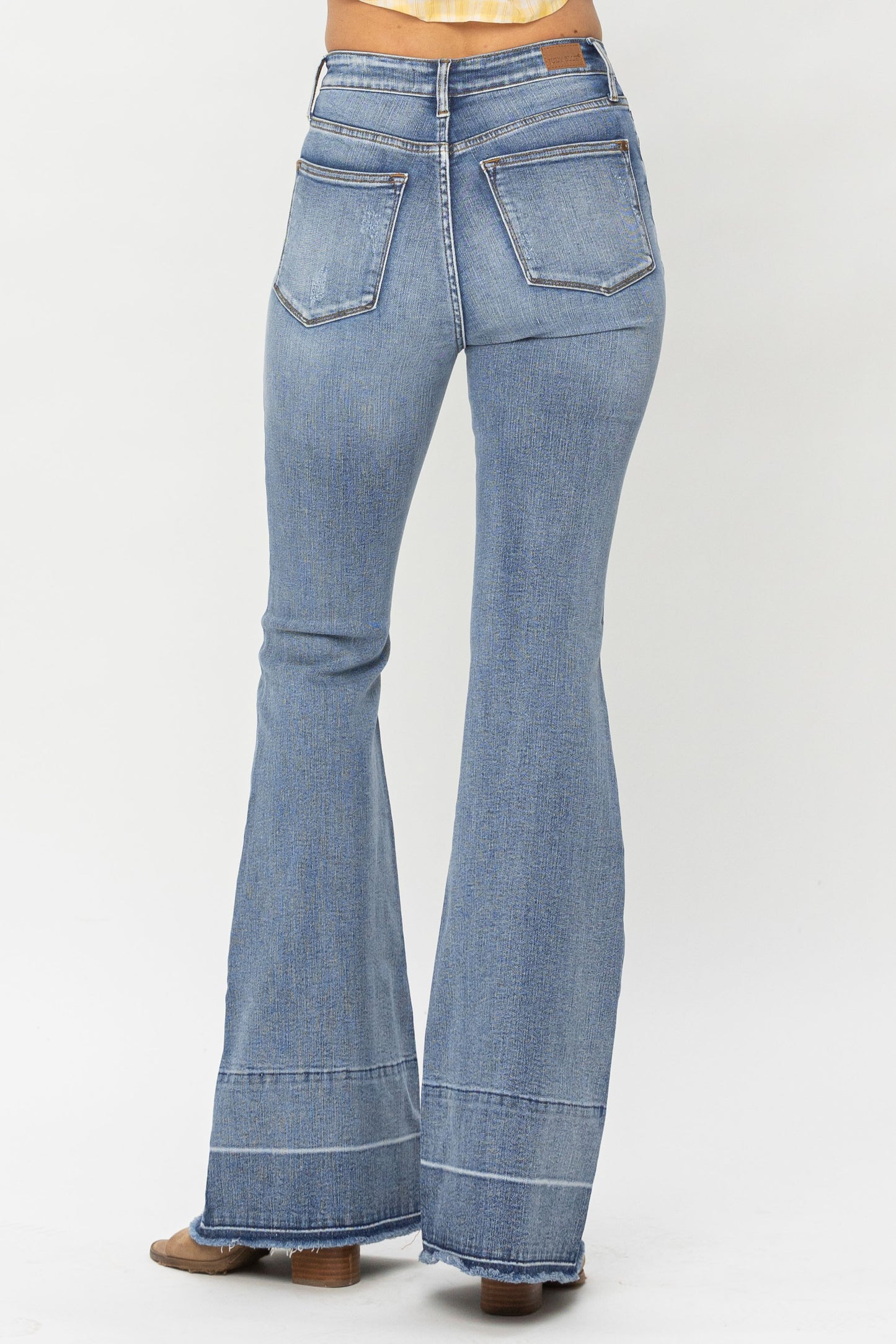 HW Tummy Control w/ Release Hem Flare Judy Blue Jeans