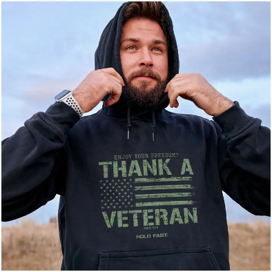 Hold Fast Mens Hoody Thank A Veteran