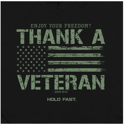 Hold Fast Mens Hoody Thank A Veteran