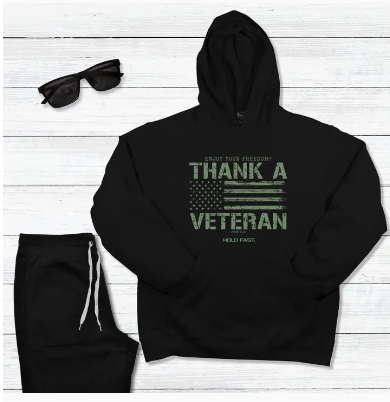 Hold Fast Mens Hoody Thank A Veteran